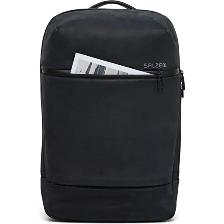 Salzen Rucksack Savvy Leather Charcoal Black – Bild 3