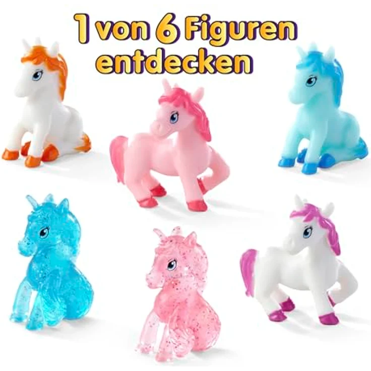 Simba Glibbi Unicorn Surprise Badebombe, Pink/Lila/Mix, mit 1 von 6 Einhorn-Figuren, 100g, ab 3 Jahren – Bild 4