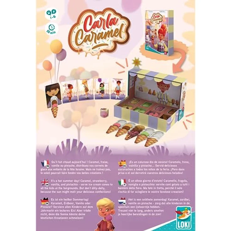 LOKI Carla Caramel Kinderspiel, Kooperatives Brettspiel für 1 bis 6 Spieler, Nominiert – Bild 3
