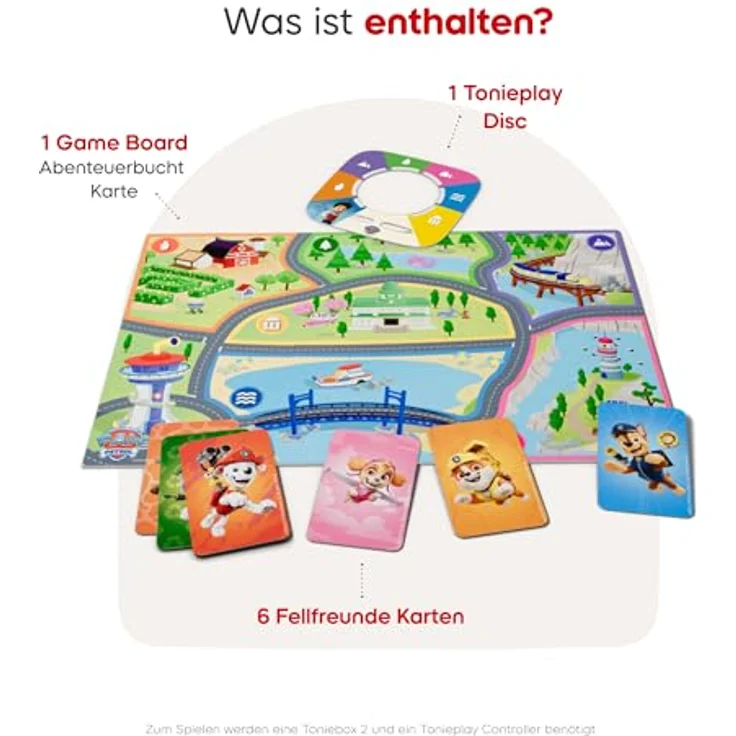 tonies Hörspiel Paw Patrol: Heldenhafte Rettung in der Abenteuerbucht, Tonieplay Game M mit 6 Missionen und über 10 Minispielen für Kinder ab 3 Jahren – Bild 4