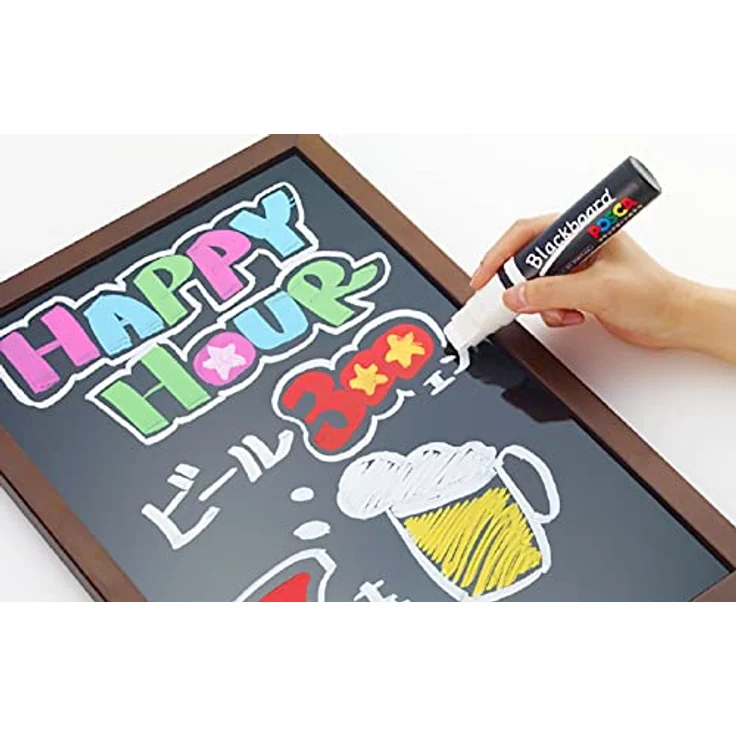 POSCA - Acrylfarbe Marker Set, 8 Farben mittel, PC-5M (PC5M 8) - Preisvergleich – Bild 4