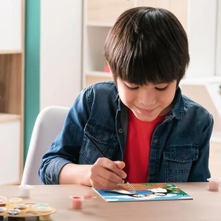Ravensburger Malen nach Zahlen CreArt Papageientaucher, Malset mit 15 Acrylfarben für Kinder ab 9 Jahren, Made in Europe – Bild 2