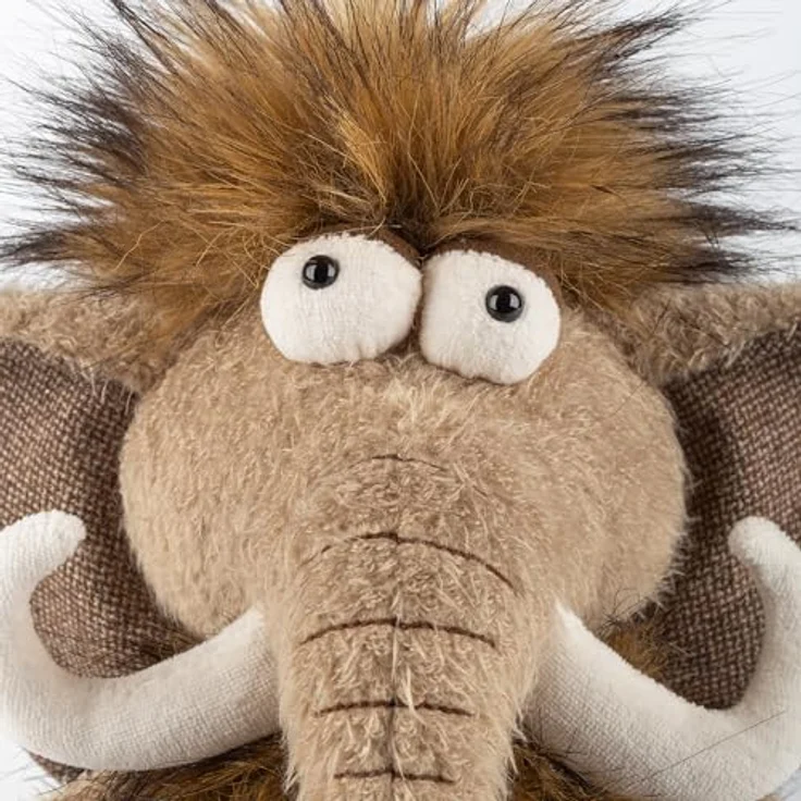 Sigikid Kuscheltier Mammut Hatmut BeastsTown, kuschelweich, 41 cm, waschbar bei 30°C, grau – Bild 8