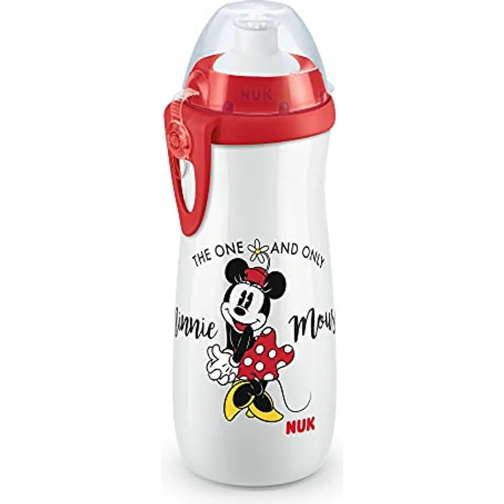 NUK First Choice Mickey Mouse Kinderflasche, 450 ml, grau, mit weichem Trinkschnabel für Kinder ab 36 Monaten – Bild 4