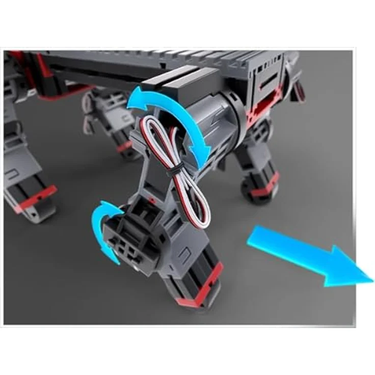 Fischertechnik FIT Maker Kit Bionic 571902, Experimentierkasten mit Laufroboter-Chassis und 8 Servomotoren, für Erwachsene – Bild 4