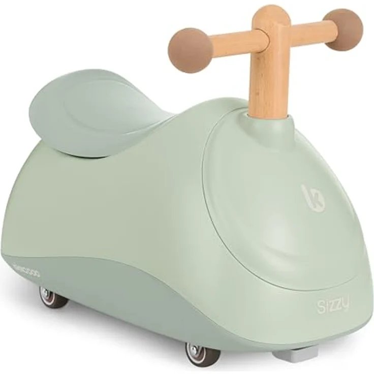 KikkaBoo SIZZY Baby Aufsitzfahrzeug ab 1 Jahr, Rutschauto ohne Pedale, multidirektional, mit ergonomischem Sitz und Griffen, in Minze – Bild 1