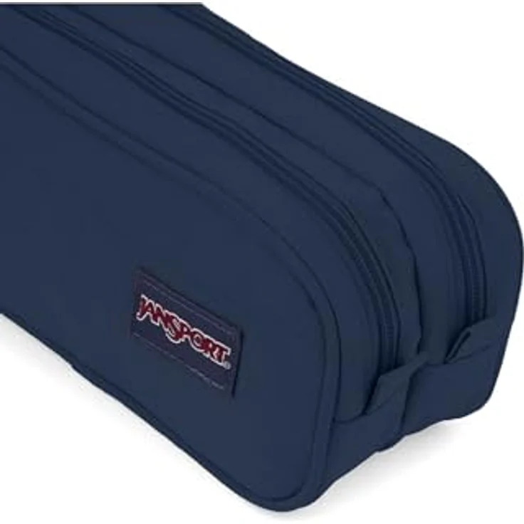 JANSPORT Large Accessory Pouch, große Zubehörtasche mit zwei Fächern, Navy (Blau), aus recycelten Materialien – Bild 4