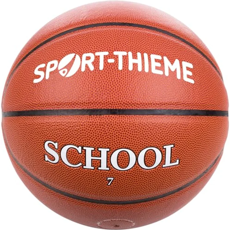 Sport-Thieme Basketball School Größe 7, Unisex Trainingsball in Orange mit Butyl-Blase und hoher Griffigkeit – Bild 1