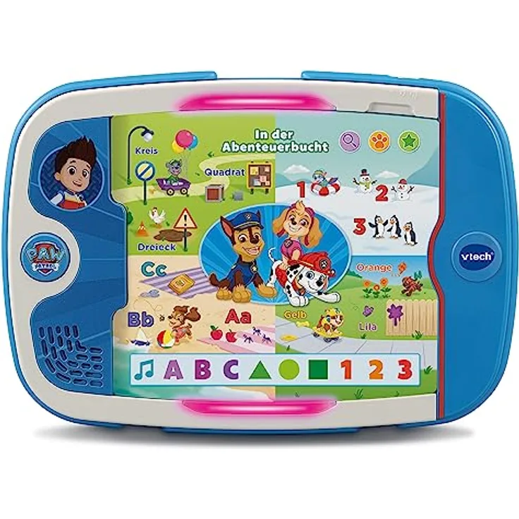 VTech PAW Patrol Ryders Lern-Pup-Pad – Lernpad mit den Original Stimmen aus der Serie und Lerninhalten mit den Themen Alphabet und Buchstaben, Farben, Zahlen u. v. m. – Für Kinder von 3-7 Jahren