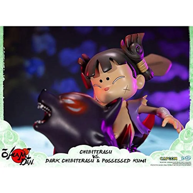 First4Figures Okamiden Statuette Chibiterasu vs. Dark Chibiterasu & Possessed Kuni 33 cm – Bild 5