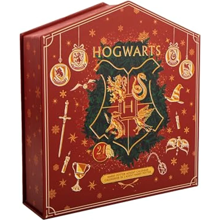 Cinereplicas - Harry Potter Deluxe Adventskalender 2024 - Offizielle Lizenz, Hardcover-Box mit Hogwarts-Häuser-Cover und exklusiven Geschenken – Bild 1
