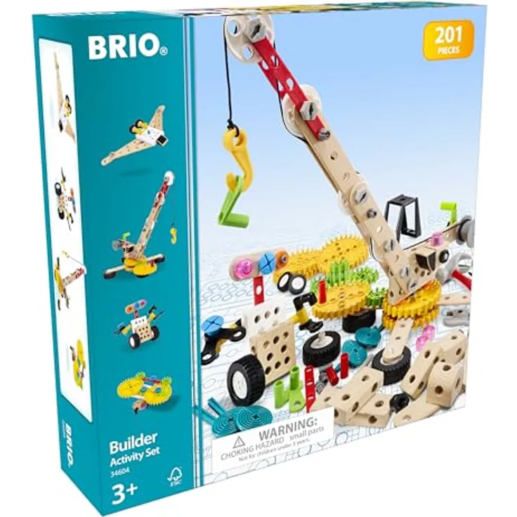 BRIO Builder – 34604 Builder Kindergartenset, Entwicklungsförderndes Rollenspiel- & Konstruktionsspielzeug für Kinder ab 3 Jahren
