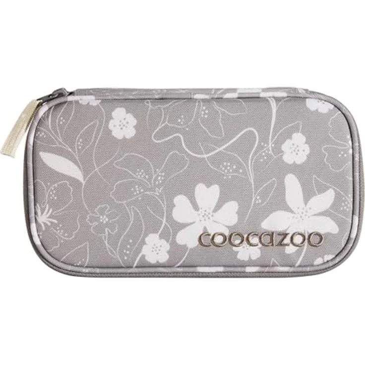 Coocazoo Mäppchen „Vanilla Bloom”, beige, Federmäppchen mit großem Hauptfach, Reißverschlussfach, Fach für Geodreieck und Stiftehalter, geeignet für die 3. Klasse – Bild 1