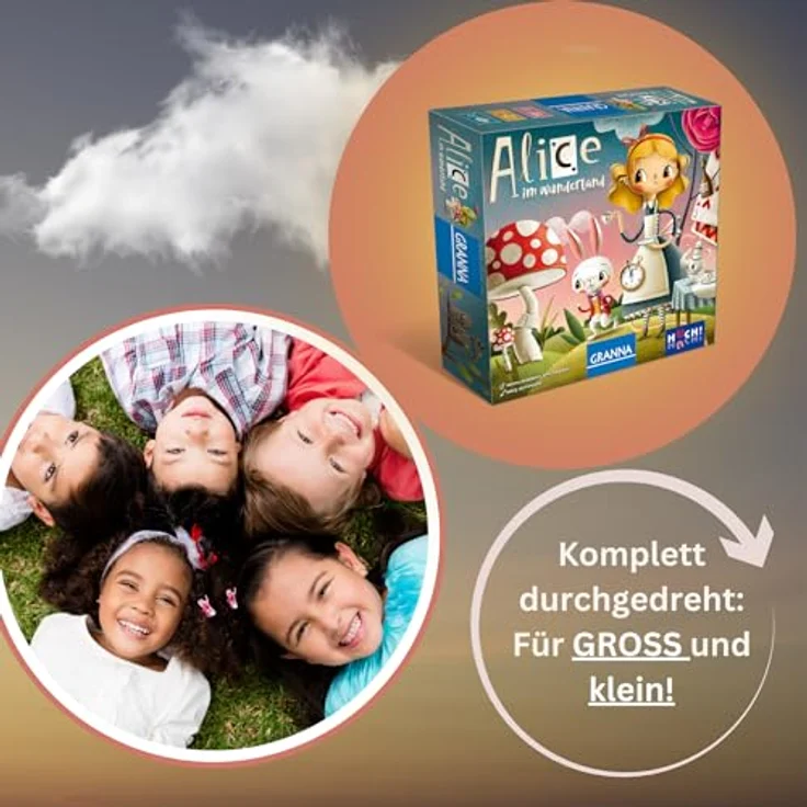 HUCH! Alice im Wunderland Kinderspiel, strategisches Familienspiel für 2-4 Spieler ab 6 Jahren, mit zauberhaftem Material und liebevoll illustrierten Details – Bild 5