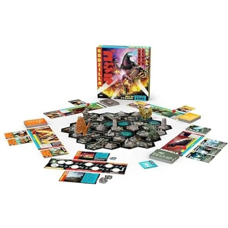 Funko 48713 Signature Godzilla Game, Multicolour - Brettspiel mit ikonischem Kaiju und modularen Fliesen – Bild 3