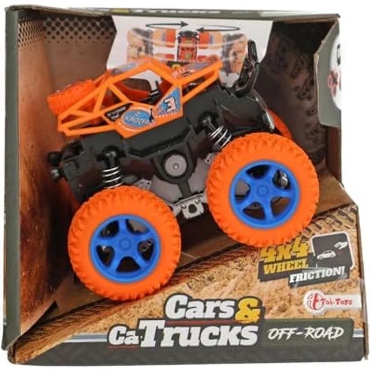 Toi-Toys Friction Monster Truck Stunt 360, Spielzeugauto mit 360 Grad Stuntfunktion, verschiedene Farben – Bild 4