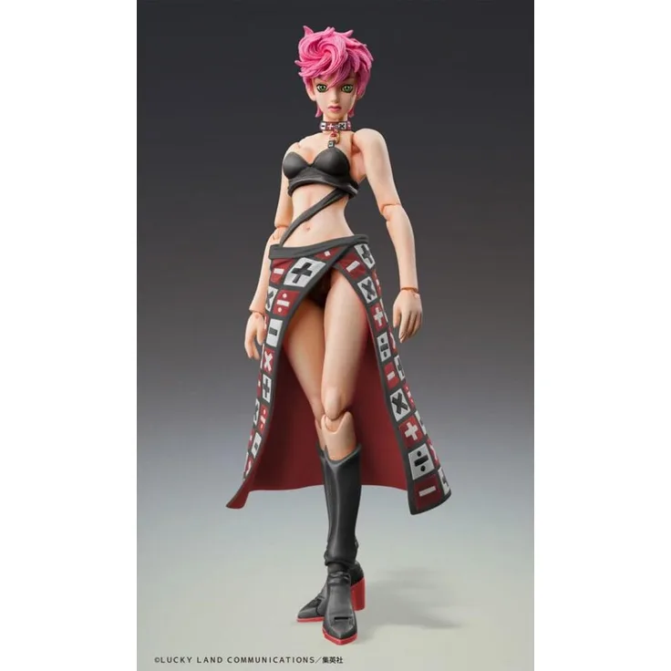 Medicos Entertainment JoJo's Bizarre Adventure Part 5 Super Action Actionfigur Trish Una, 15 cm, Black Ver. mit austauschbaren Teilen