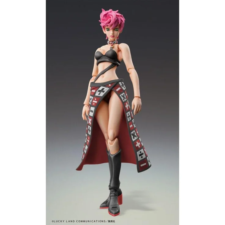 Medicos Entertainment JoJo's Bizarre Adventure Part 5 Super Action Actionfigur Trish Una, 15 cm, Black Ver. mit austauschbaren Teilen