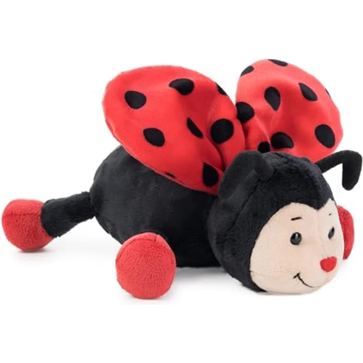 Schaffer Plüsch Marienkäfer „Bolle“, Kuscheltier Glückskäfer, weich & flauschig, waschbar, Größe M, 19 cm, schwarz-rot – Bild 1