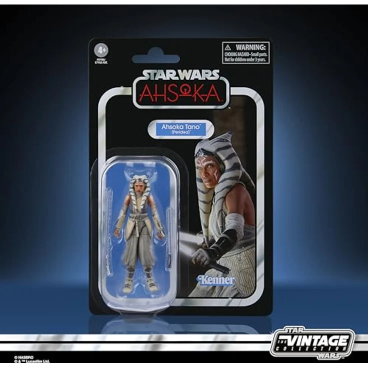 Star Wars The Vintage Collection Ahsoka Tano (Peridea), Action-Figur mit 2 Lichtschwertern, 9,5 cm, weiße Kleidung, Sammelfigur ab 4 Jahren – Bild 2