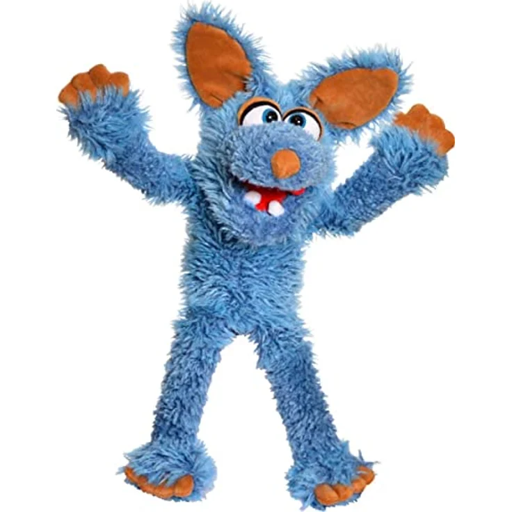 Living Puppets Klein Schlawenski, Handpuppe aus hochwertigen Materialien in tollen Farben, 44 cm Größe