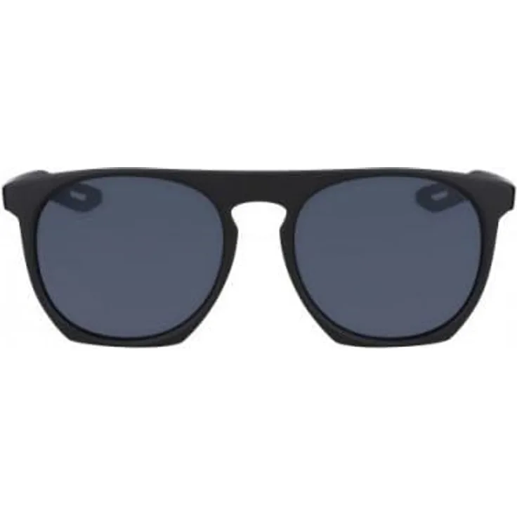 Nike Sun Unisex FLATSPOT XXII Sonnenbrille, Matte Black/White-Dark Grey Lens, One Size
