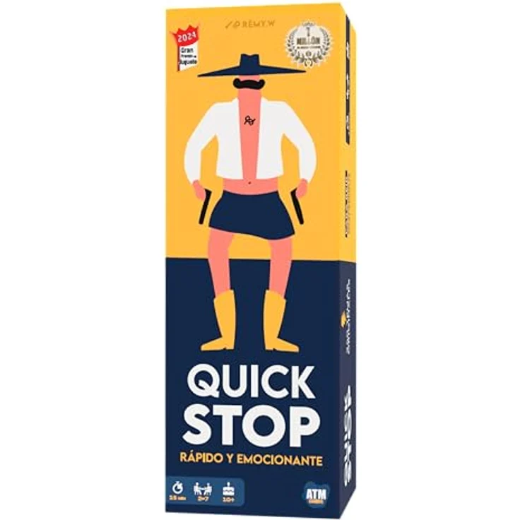 ATM Gaming GUATAFAC Quick Stop, Dynamisches Kartenspiel für 2-7 Spieler, Kreativität und Schnelligkeit, ab 10 Jahren, nachhaltig produziert – Bild 1