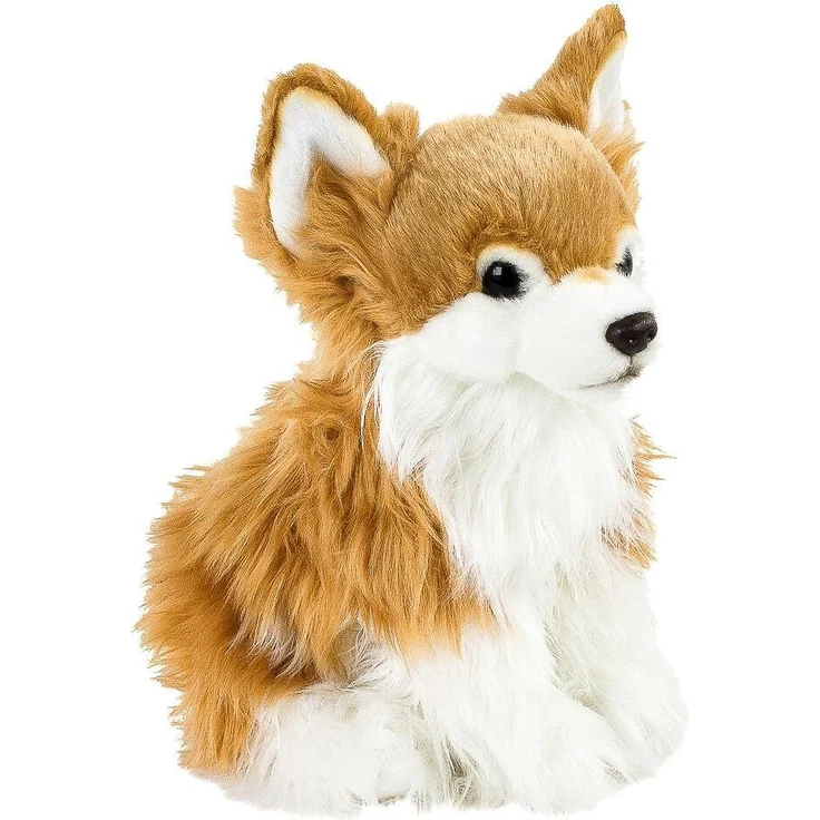 Teddys Rothenburg Kuscheltier Chihuahua, braun/weiß, 30 cm Plüschhund, maschinenwaschbar bis 30°C