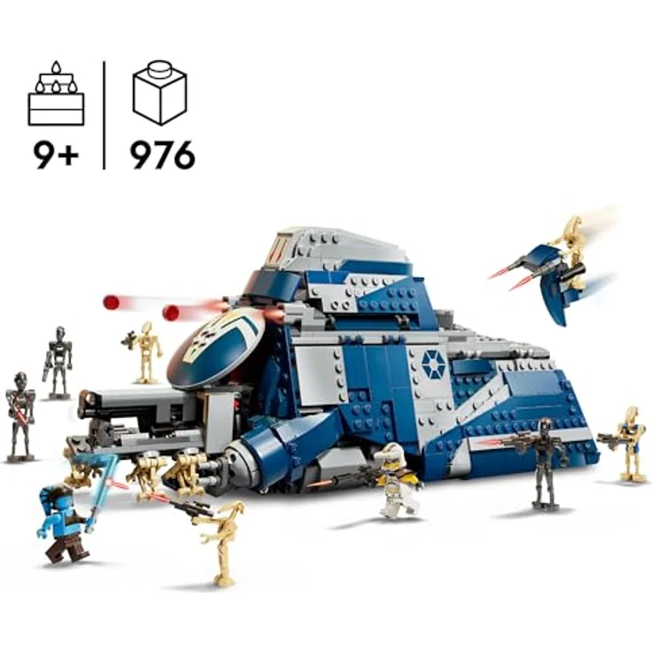 LEGO Star Wars 75435, MTT der Separatisten mit 976 Teilen, für Fans ab 9 Jahren, Maße 29x13x15 cm, Farbgestaltung Felucia – Bild 2