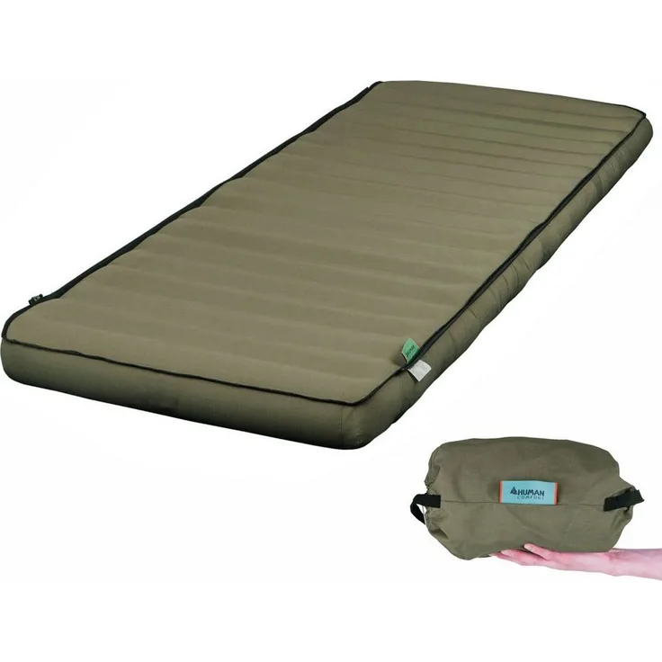 Human Comfort Luftmatratze Luft Bett Chatou Isomatte Kasten, Matratze Gäste 100% Baumwolle, extra lang und breit, horizontale Röhrenstruktur - Blau