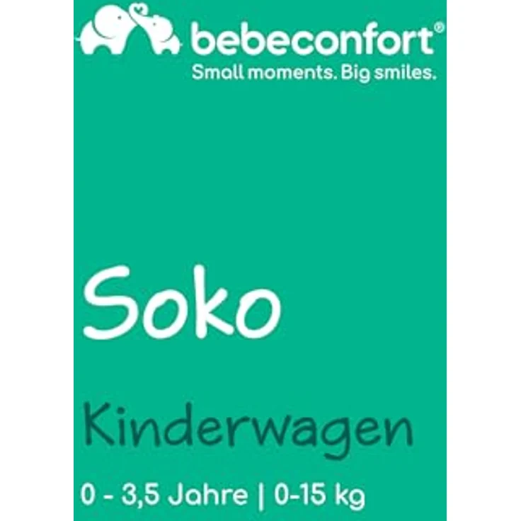 BEBE CONFORT Bebeconfort Soko Superkompakter Kinderwagen, 0-15 kg, Mineral Green, Einhändiges Klappsystem, Leichtgewichtig – Bild 2