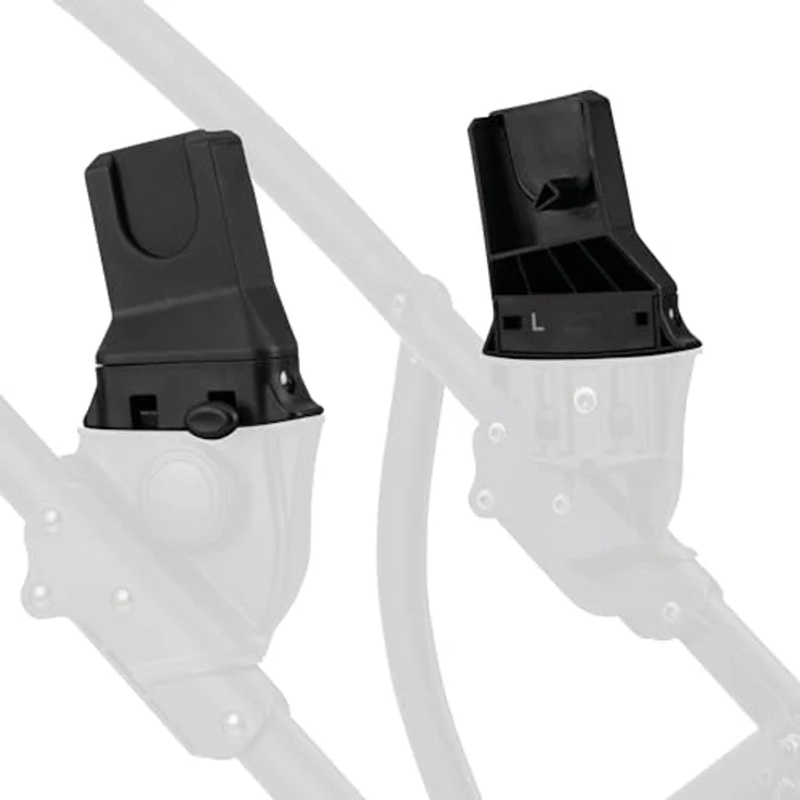 hauck Universal Adapter für Duett 2 und Duett 4 zur Befestigung von Babyschalen (Cybex, Kiddy, Joie, Kinderkraft, Maxi-Cosi), Kinderwagen Reisesystem (Schwarz) – Bild 1