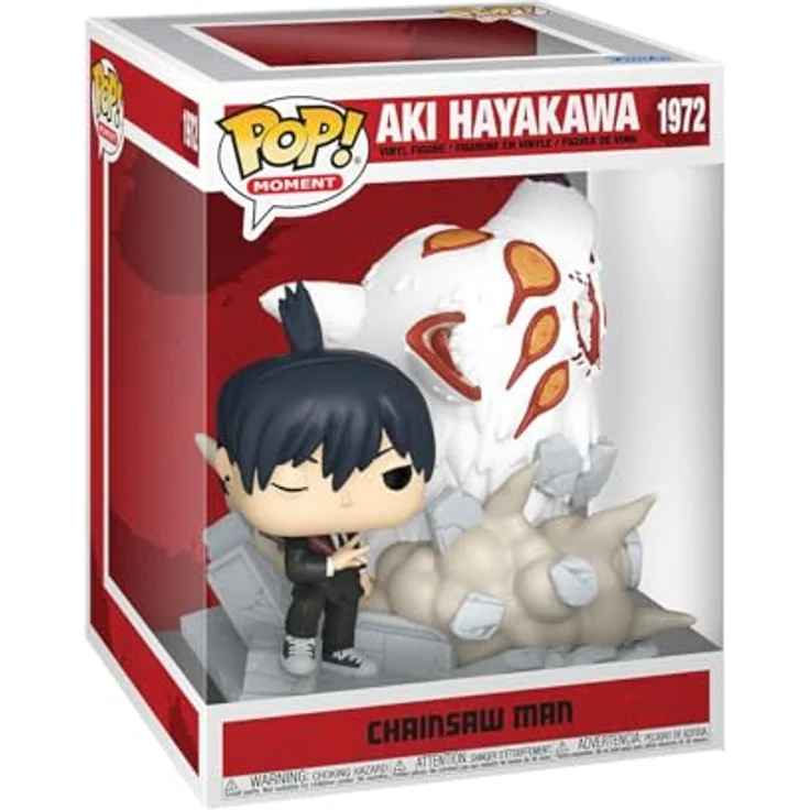 Funko Pop! Moment: Chainsaw Man - AKI Hayakawa (Fox Devil) - ca. 9,5 cm PVC-Vinyl-Sammelfigur - Offizielle Merchandising-Artikel für Anime-Fans - Ideal als Geschenk – Bild 1