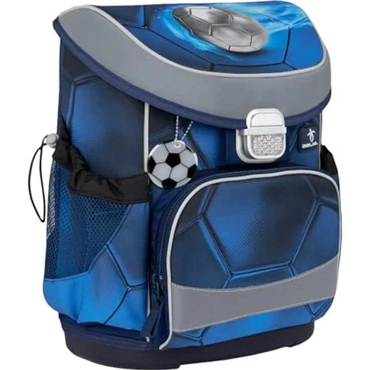 Belmil Mini-Fit Schulranzen Set 4-teilig, ergonomisch mit Brustgurt, Football-Motiv, wasserdicht, 17 L Volumen – Bild 3