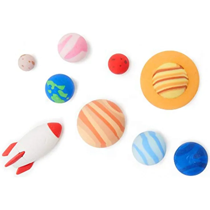 Legami SES0001 Solar System Radiergummi, 9 Stück