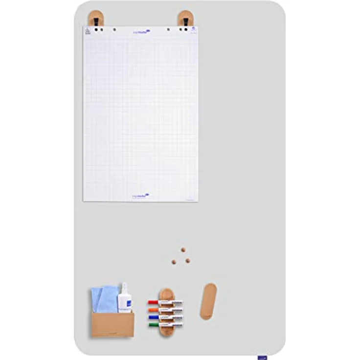 LEGAMASTER Whiteboard Marker magnetischer Stiftehalter WOODEN, braun, aus hochwertigem Holz – Bild 4