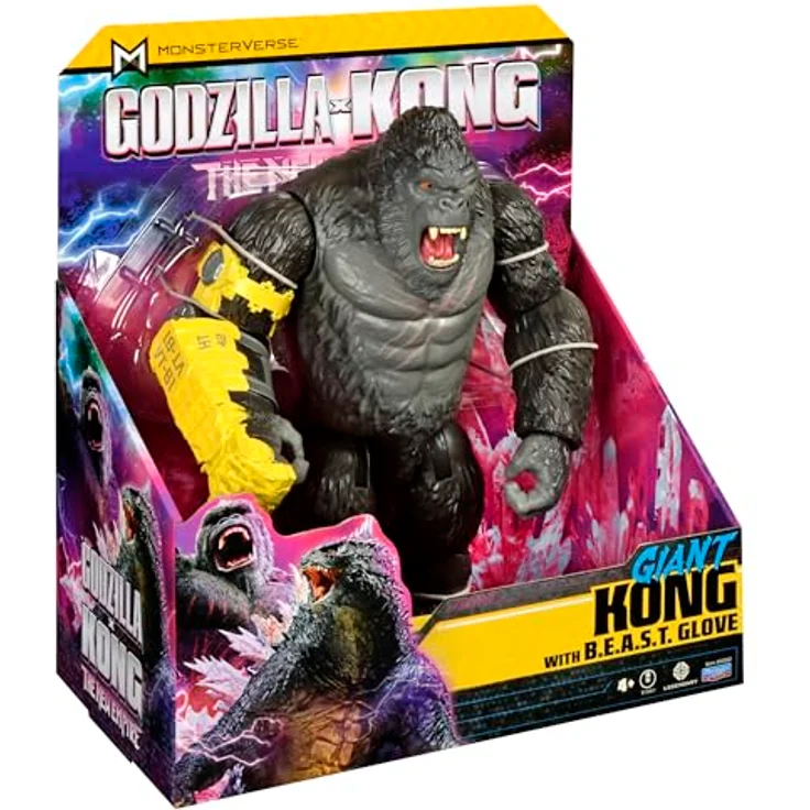 Playmates Toys Godzilla x Kong Giant Kong-Figur, 27,9 cm groß mit Gelenkpunkten und detailliertem Design – Bild 5