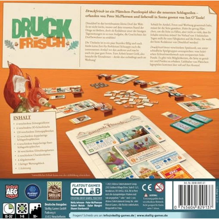 Skellig Games Druckfrisch, Brettspiel für Familien mit abwechslungsreichen Spielideen – Bild 3