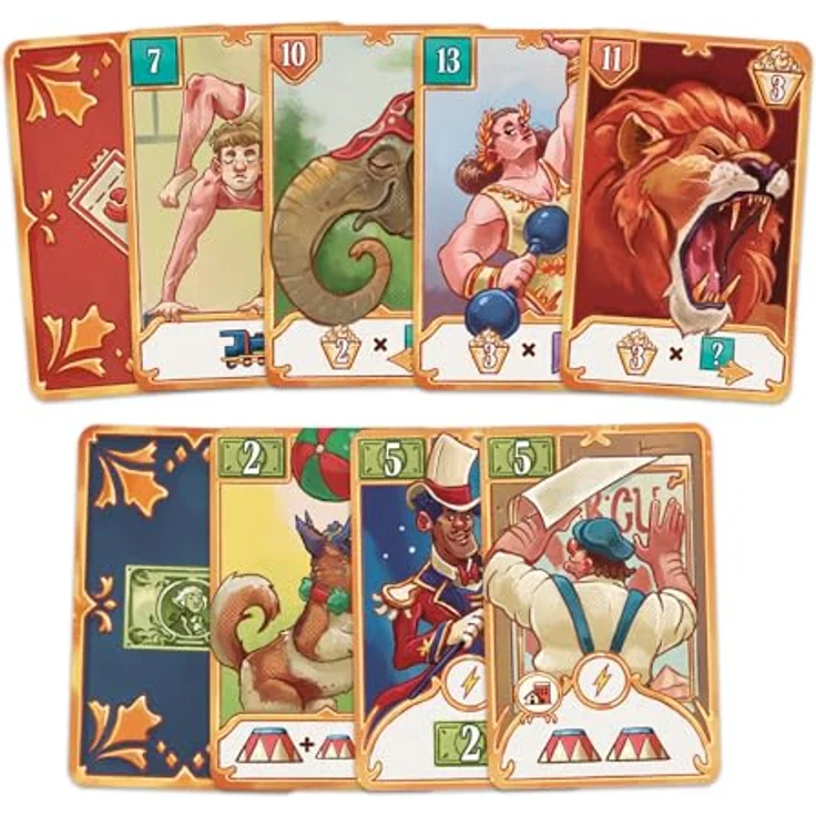 Devir 3 Ring Circus, Brettspiel für strategische Entscheidungsfindung und hochwertige Familienunterhaltung – Bild 5