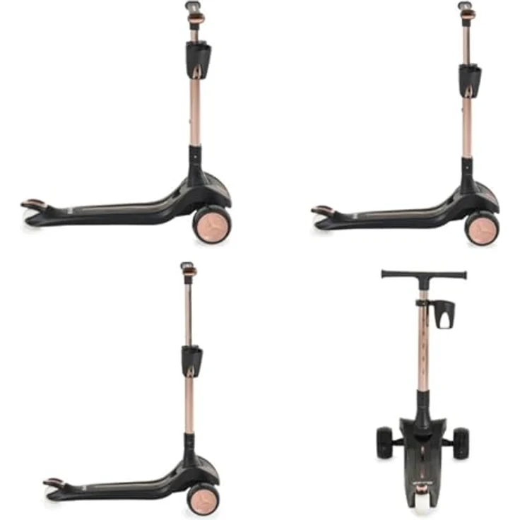 Byox Aero Kinderroller, klappbar mit Getränkehalter, Höhenverstellbarem Lenker und Hinterradbremse, für Kinder ab 3 Jahren bis 50 kg – Bild 6