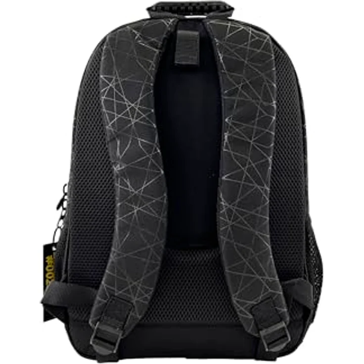 POKÉMON Schulrucksack mit 3 Fächern, Seitennetzen und gepolsterten Schultergurten, schwarz/blau – Bild 4