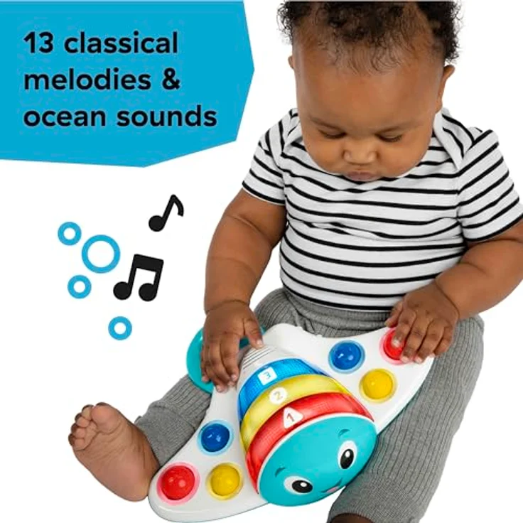 Baby Einstein, Ocean Explorers Pop and Explore Stingray Popper Spielzeug, ab 6 Monaten – Bild 6