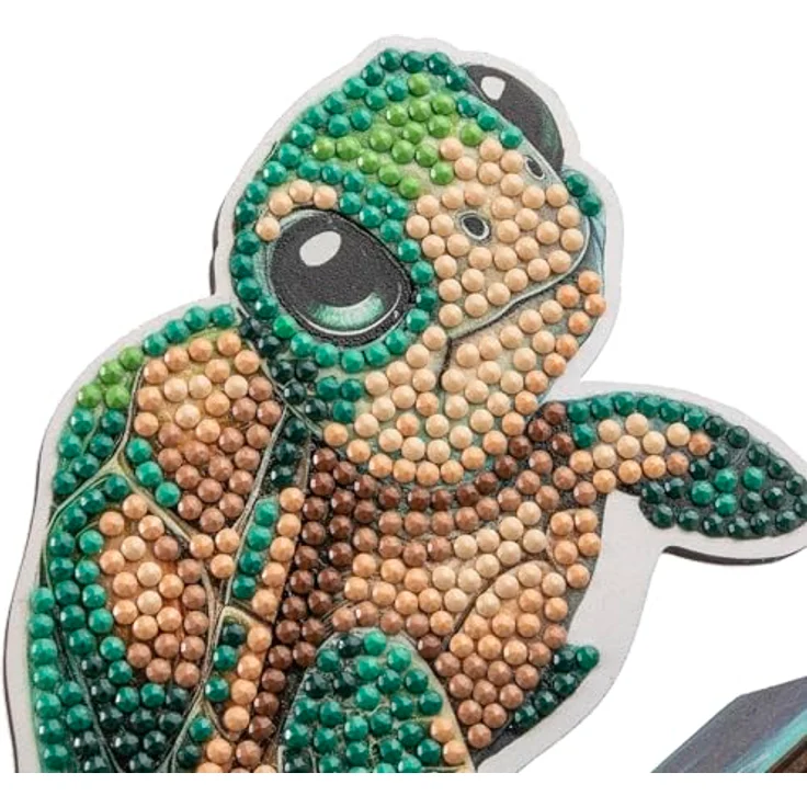 Crystal Art Buddy Turtle, Kreativ-Set für Crystal Art Bastelarbeiten – Bild 3