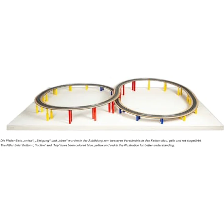 NOCH Easy Track Wippe, individuell justierbar, Set aus 10 Stück, 30 x 30 x 8,5 mm, für Modellbahnen H0, TT, N, flexible Anpassung an Steigungen – Bild 3