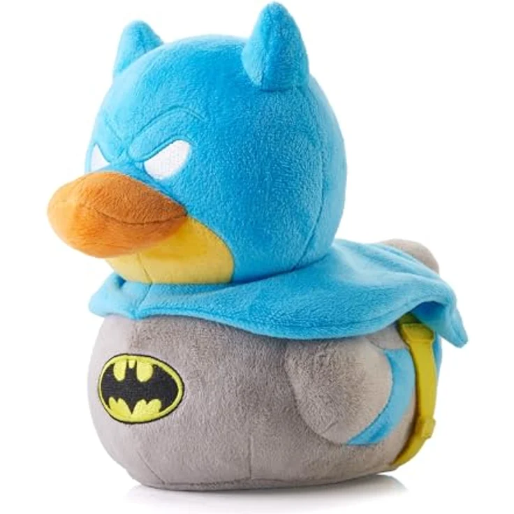 TUBBZ Plüsch: DC Comics – Batman Cosplay Quietscheente, ca. 23 cm, weich, Maschinenwaschbar, Sammeltier – Bild 1