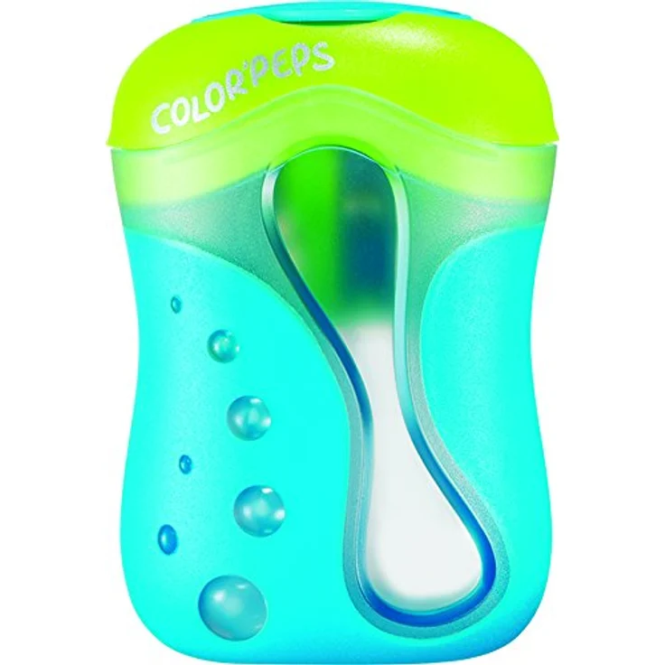 MAPED Dosenspitzer ColorPeps M043111, doppelt für dicke und dünne Buntstifte, ergonomisch, farbig sortiert – Bild 4