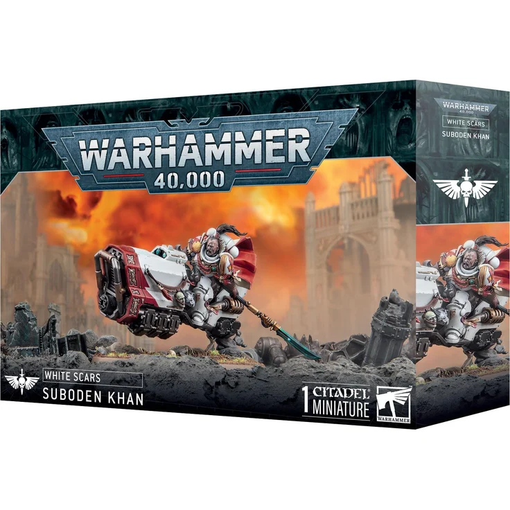 Games Workshop Suboden Khan, Sammelfigur mit Antigravbike, 44 Kunststoffkomponenten, unbemalt