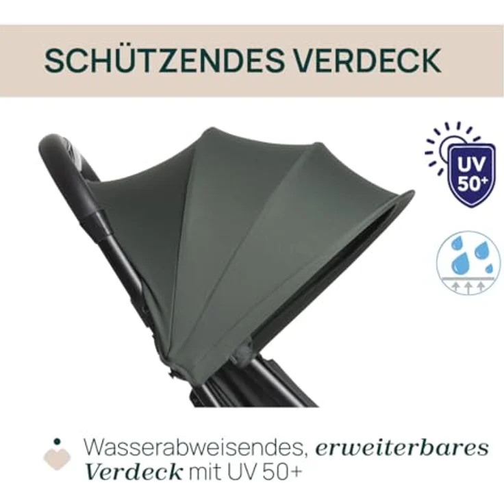 Chicco Urbino Kinderwagen, Zusammenklappbarer Buggy für 0-4 Jahre, Leicht und Transportabel, Verstellbare Fußstütze, Verdeck, Blau – Bild 4