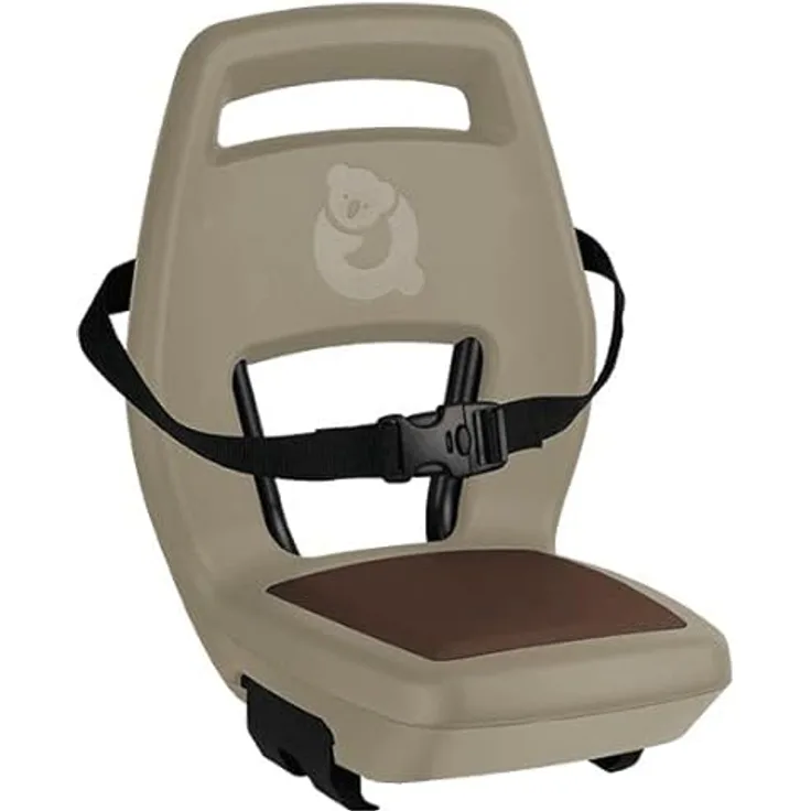 Qibbel Fahrradkindersitz 6+ Junior, bis 35 kg, E-Bike geeignet, khaki schwarz