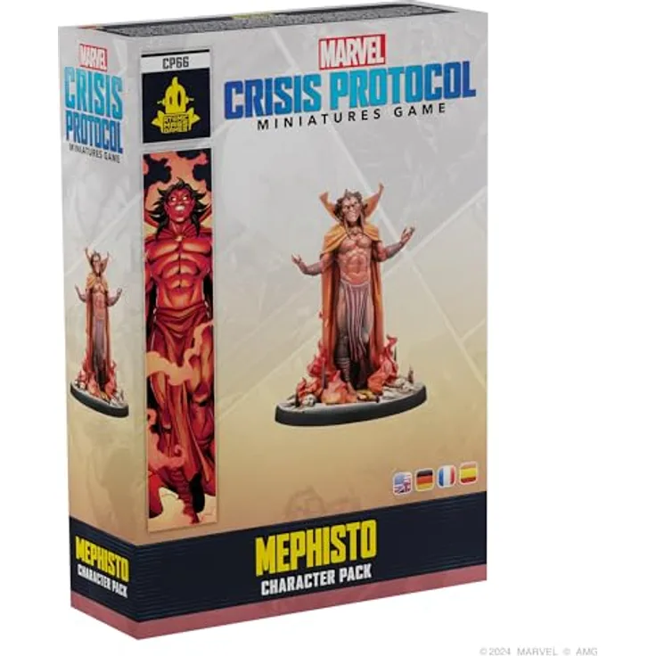 Atomic Mass Games Marvel Crisis Protocol: Mephisto Charakter Pack für Miniaturenspiel, überdimensionales Wesen mit manipulativen Fähigkeiten